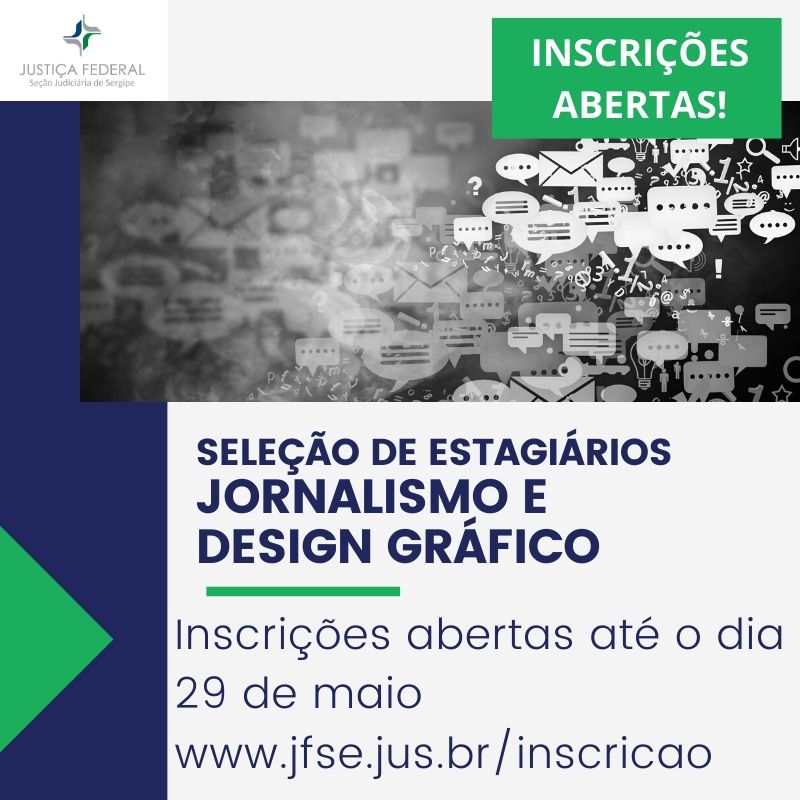 JF SE abre inscrições para seleção de estagiários em Jornalismo e Design gráfico